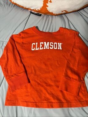 Clemson Orange Long-Sleeve Kids Tee